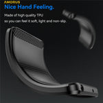 AMORUS For Samsung Galaxy S26+ Case Carbon Fiber Texture Brushed Protective Phone Cover