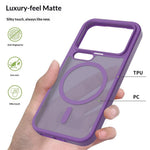 Magnetiskt mobilskal för Xiaomi 17 Pro, matt finish, TPU PC, stötsäkert mobilskal med härdat glas