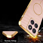 For Motorola Edge 70 5G Case Carbon Fiber Textured Electroplated TPU Phone Back Cover