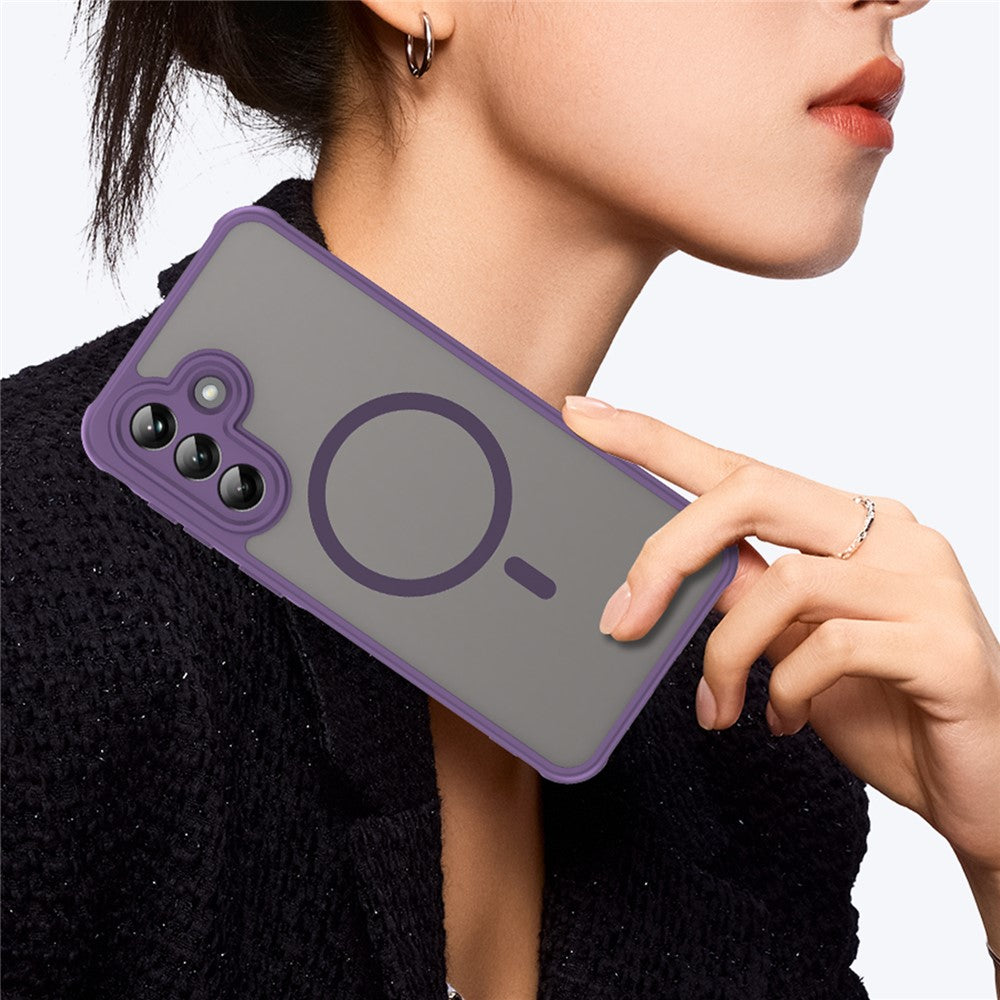 For Samsung Galaxy A37 5G Magnetic Case Anti Drop PC + TPU Phone Cover