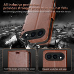 AZNS For Honor 500 5G Case Anti-Scratch PU Leather Stand Wallet Phone Cover