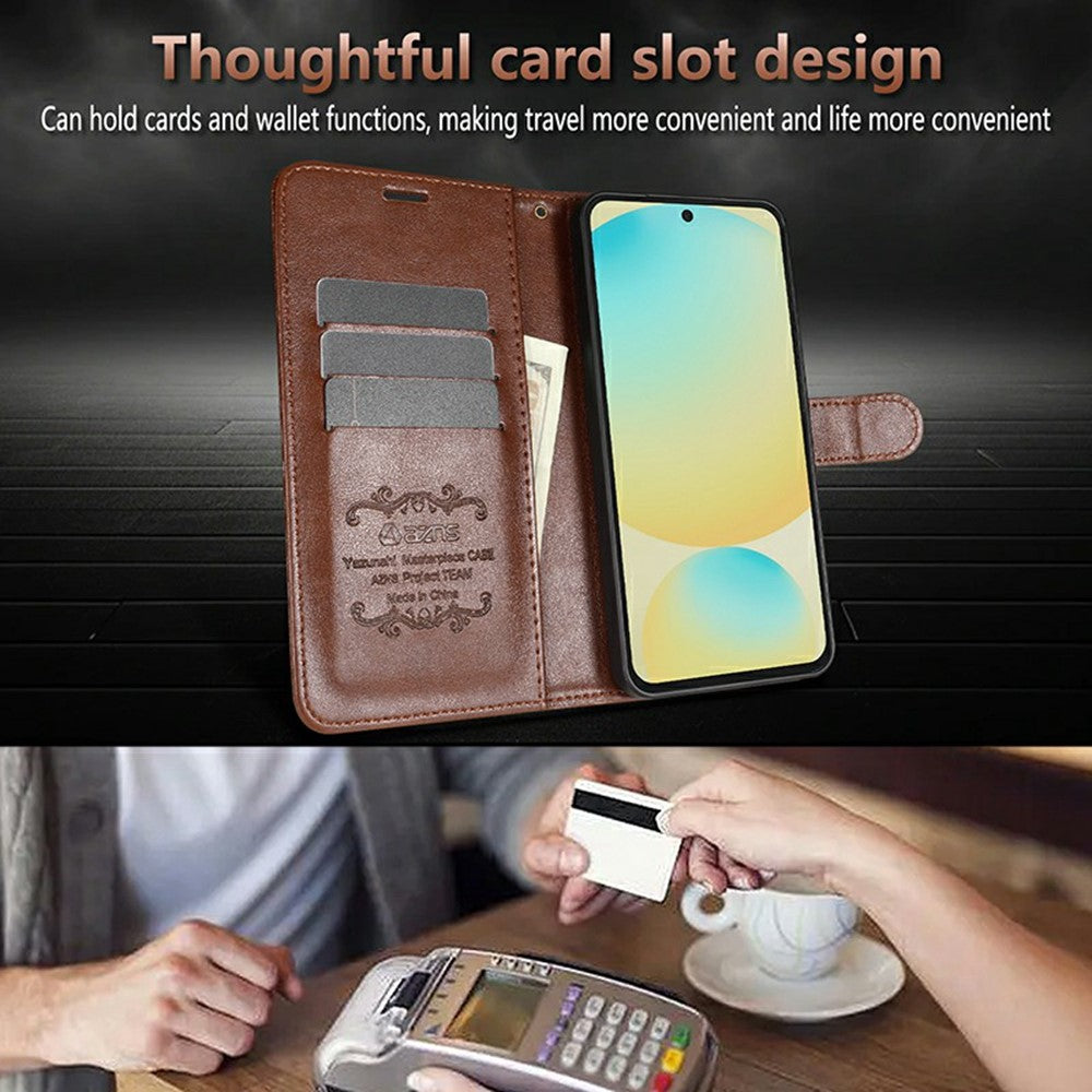 AZNS For Honor 500 5G Case Anti-Scratch PU Leather Stand Wallet Phone Cover