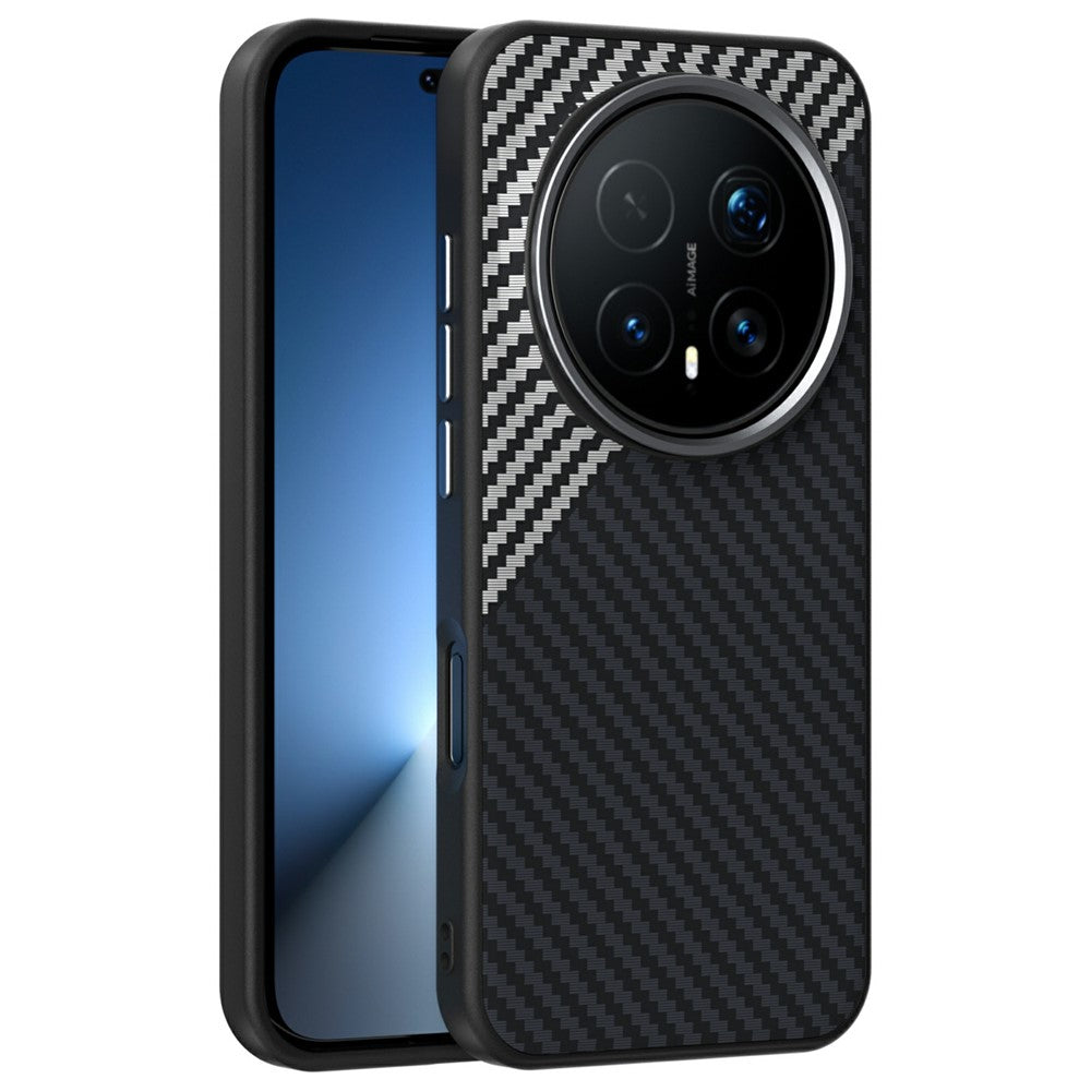 ABEEL For Honor Magic8 Pro 5G Magnetic Case Carbon Fiber Texture Phone Back Cover