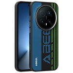 ABEEL For Honor Magic8 Pro 5G Magnetic Case Micro-Embossing 6D Printed PC TPU Aluminum Alloy Leather Phone Cover