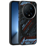 ABEEL For Honor Magic8 Pro 5G Magnetic Case Micro-Embossing 6D Printed PC TPU Aluminum Alloy Leather Phone Cover