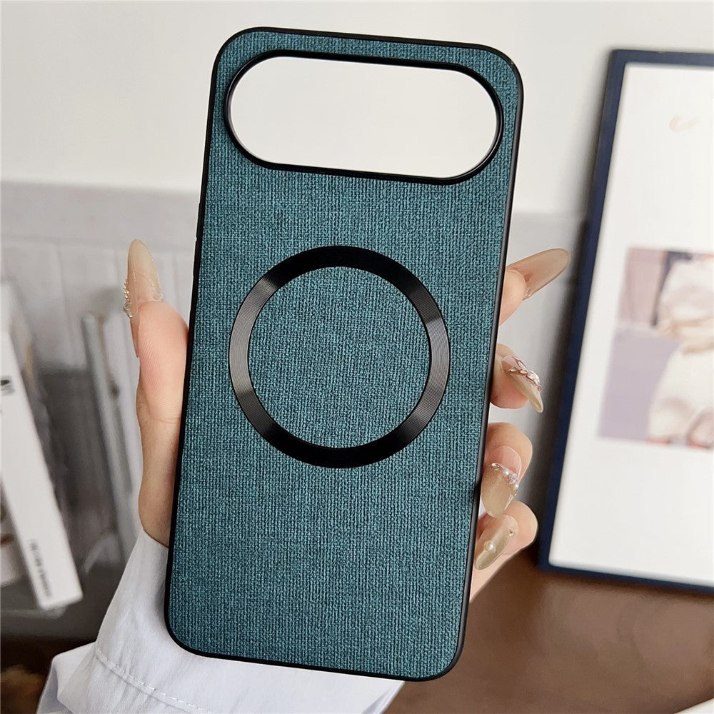 For Honor 500 5G Magnetisk Etui Stødsikkert TPU + Stof Bagside Telefoncover