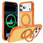 Til iPhone 18 Pro Max / 17 Pro Max Magnetisk Cover med Kickstand Dobbeltfarvet Beskyttende Anti-fald Telefoncover