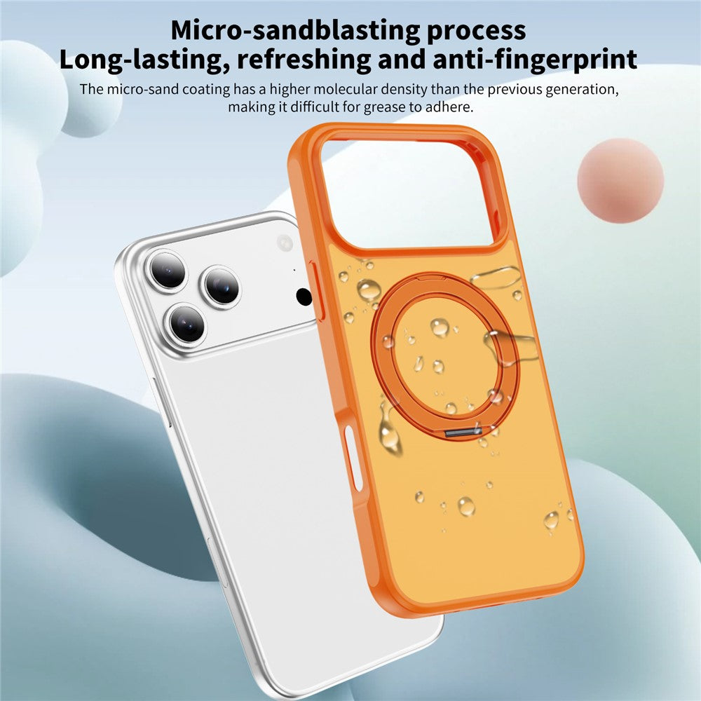 Til iPhone 18 Pro Max / 17 Pro Max Magnetisk Cover med Kickstand Dobbeltfarvet Beskyttende Anti-fald Telefoncover