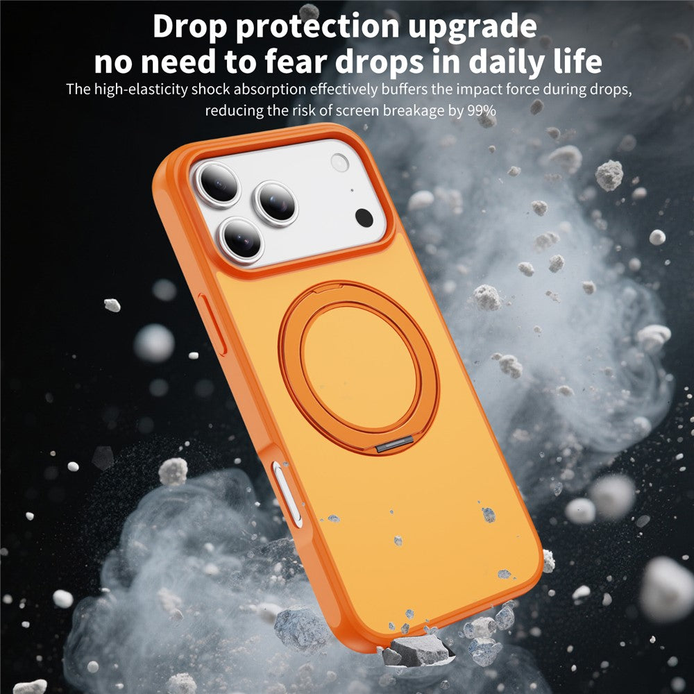 Til iPhone 18 Pro Max / 17 Pro Max Magnetisk Cover med Kickstand Dobbeltfarvet Beskyttende Anti-fald Telefoncover