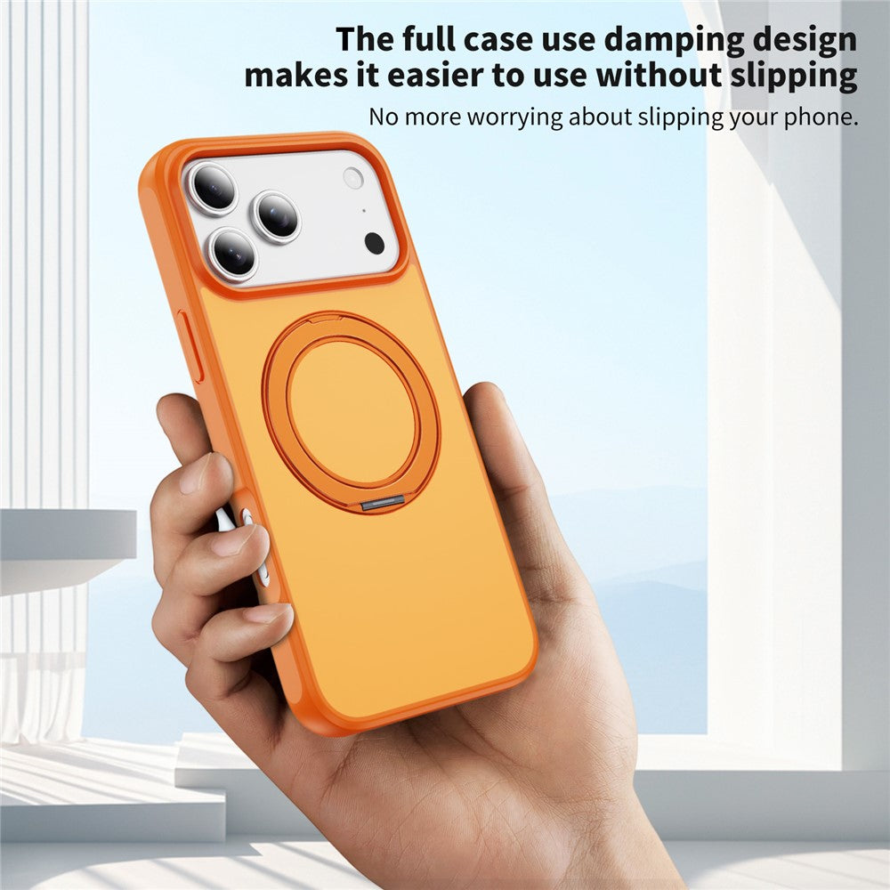Til iPhone 18 Pro Max / 17 Pro Max Magnetisk Cover med Kickstand Dobbeltfarvet Beskyttende Anti-fald Telefoncover