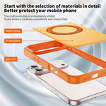 Til iPhone 18 Pro Max / 17 Pro Max Magnetisk Cover med Kickstand Dobbeltfarvet Beskyttende Anti-fald Telefoncover