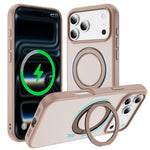 Til iPhone 18 Pro Max / 17 Pro Max Magnetisk Cover med Kickstand Dobbeltfarvet Beskyttende Anti-fald Telefoncover