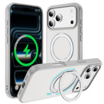 Til iPhone 18 Pro Max / 17 Pro Max Magnetisk Cover med Kickstand Dobbeltfarvet Beskyttende Anti-fald Telefoncover