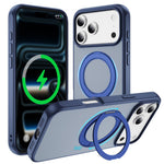 Til iPhone 18 Pro Max / 17 Pro Max Magnetisk Cover med Kickstand Dobbeltfarvet Beskyttende Anti-fald Telefoncover