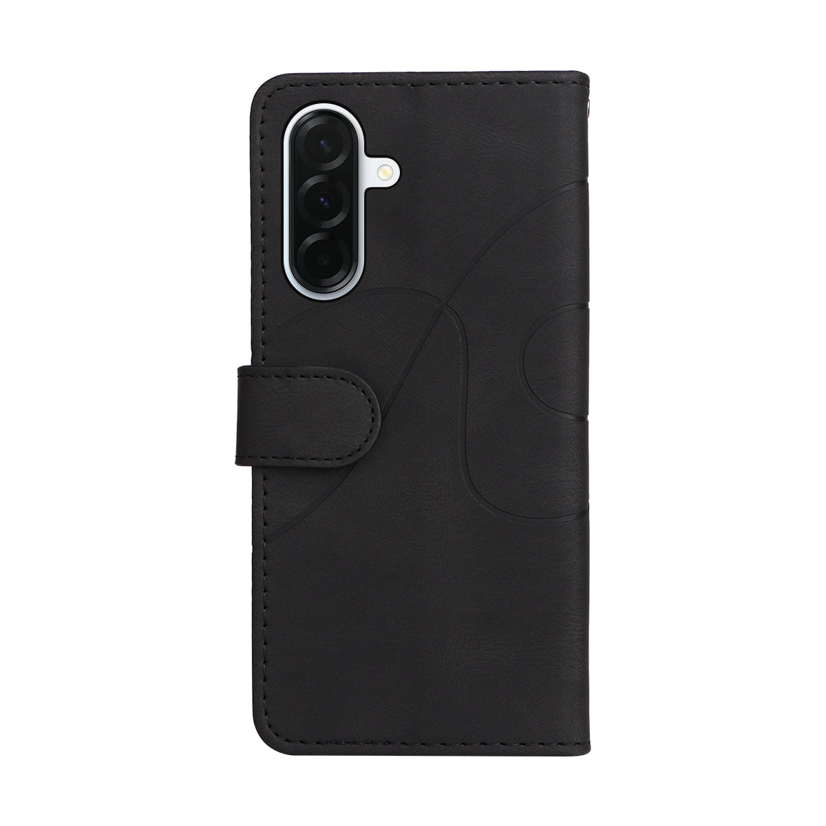 Til Samsung Galaxy A37 5G telefoncover i læder med stativ og pung, tofarvet splejsningsdesign