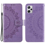 Mandala Flower Imprinted PU Leather Case for Xiaomi Redmi Note 12 Pro+ 5G, Flip Stand Magnetic Clasp Protection Cover Wallet