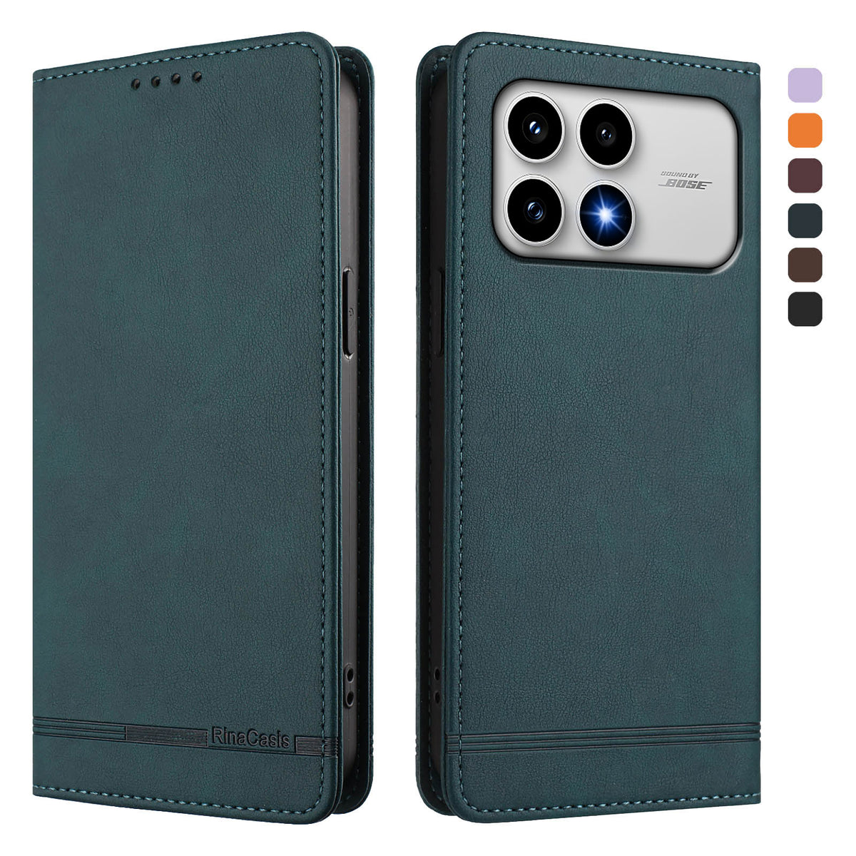 For Xiaomi Poco F8 Pro 5G / Redmi K90 5G / Redmi K100 Pro 5G (China) Case RINACASIS RC23 RFID Blocking Wallet Stand PU Leather Phone Cover