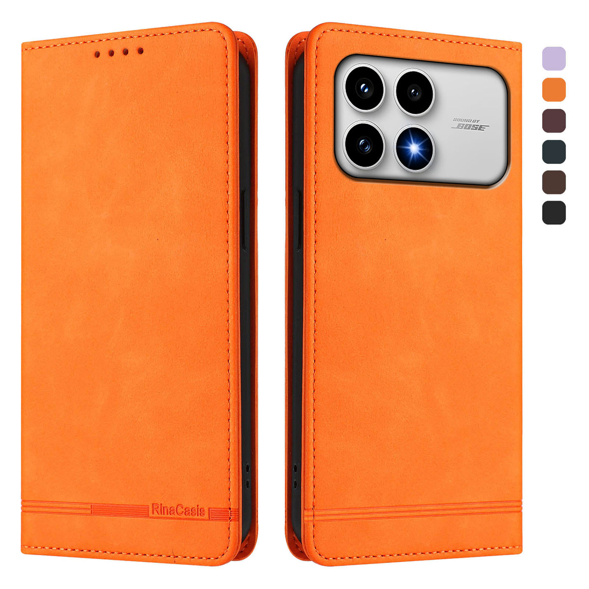 For Xiaomi Poco F8 Pro 5G / Redmi K90 5G / Redmi K100 Pro 5G (China) Case RINACASIS RC23 RFID Blocking Wallet Stand PU Leather Phone Cover