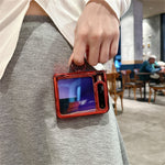 Huawei Pura X-skal med nyårshästmönster och PC-mobilskal med ringhållare och härdat glas på baksidan