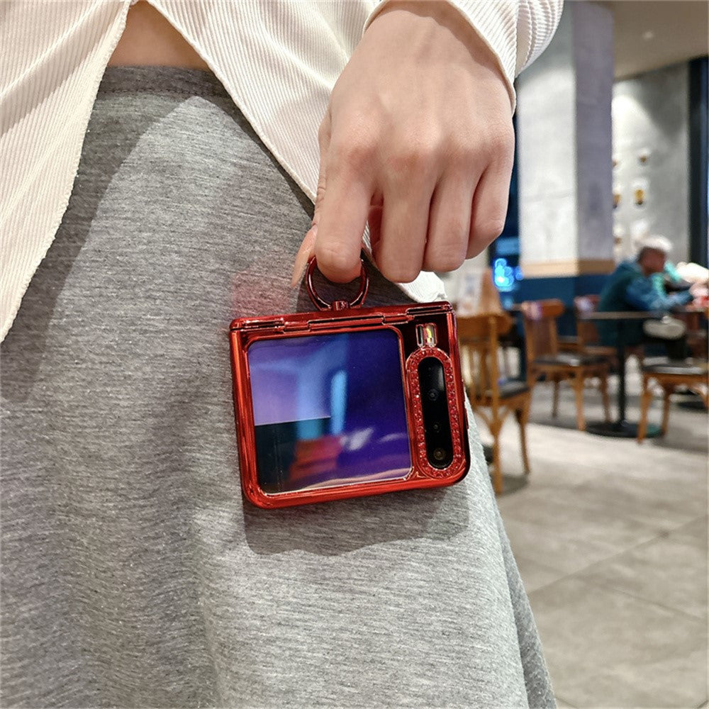 Huawei Pura X-skal med nyårshästmönster och PC-mobilskal med ringhållare och härdat glas på baksidan