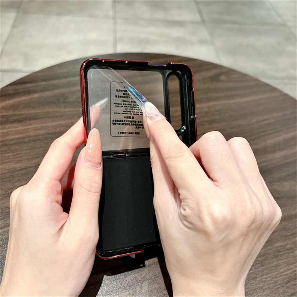 Huawei Pura X-skal med nyårshästmönster och PC-mobilskal med ringhållare och härdat glas på baksidan