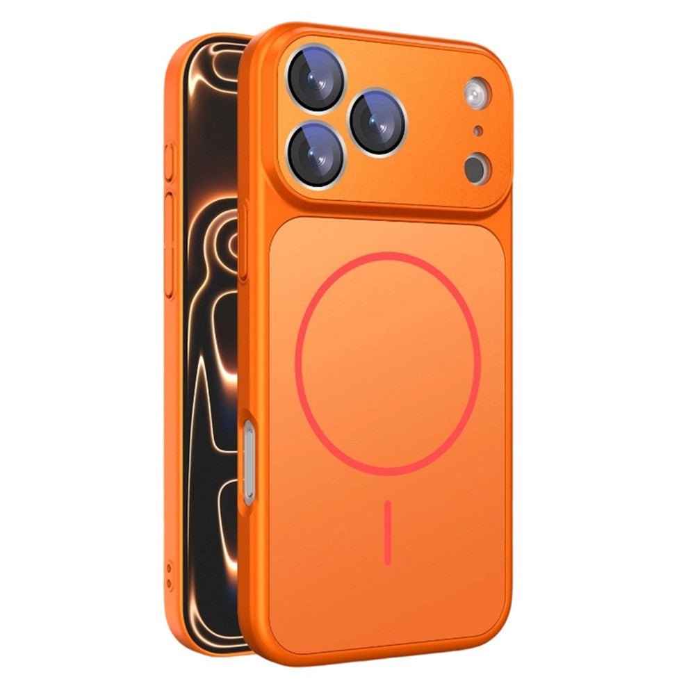 For iPhone 17 Pro Case Compatible with MagSafe Skin-touch PC + Silicone Phone Cover with Lens Film