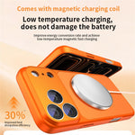 For iPhone 17 Pro Case Compatible with MagSafe Skin-touch PC + Silicone Phone Cover with Lens Film