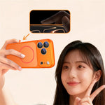 For iPhone 17 Pro Case Compatible with MagSafe Skin-touch PC + Silicone Phone Cover with Lens Film