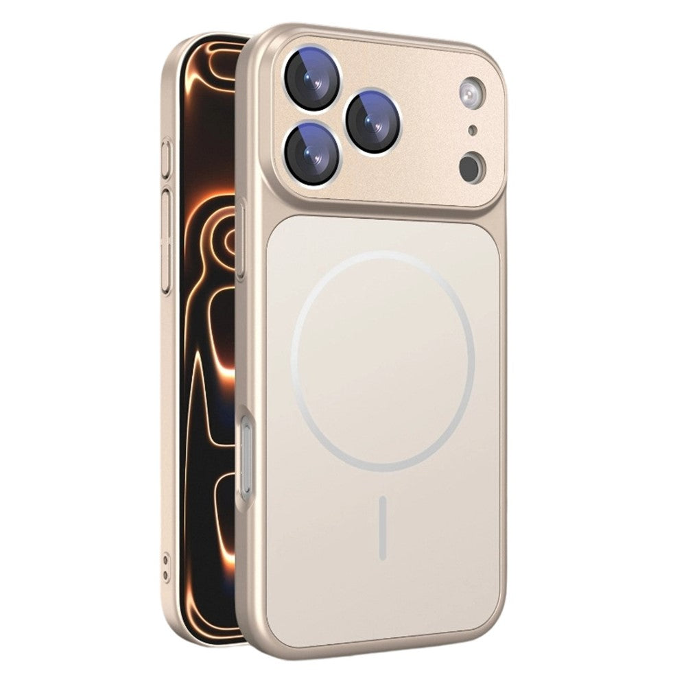 For iPhone 17 Pro Case Compatible with MagSafe Skin-touch PC + Silicone Phone Cover with Lens Film