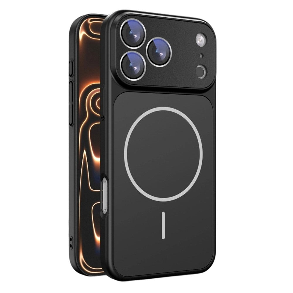 For iPhone 17 Pro Case Compatible with MagSafe Skin-touch PC + Silicone Phone Cover with Lens Film