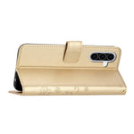 For Samsung Galaxy A37 5G Leather Wallet Case Butterfly Flower Imprinted Phone Cover with Strap