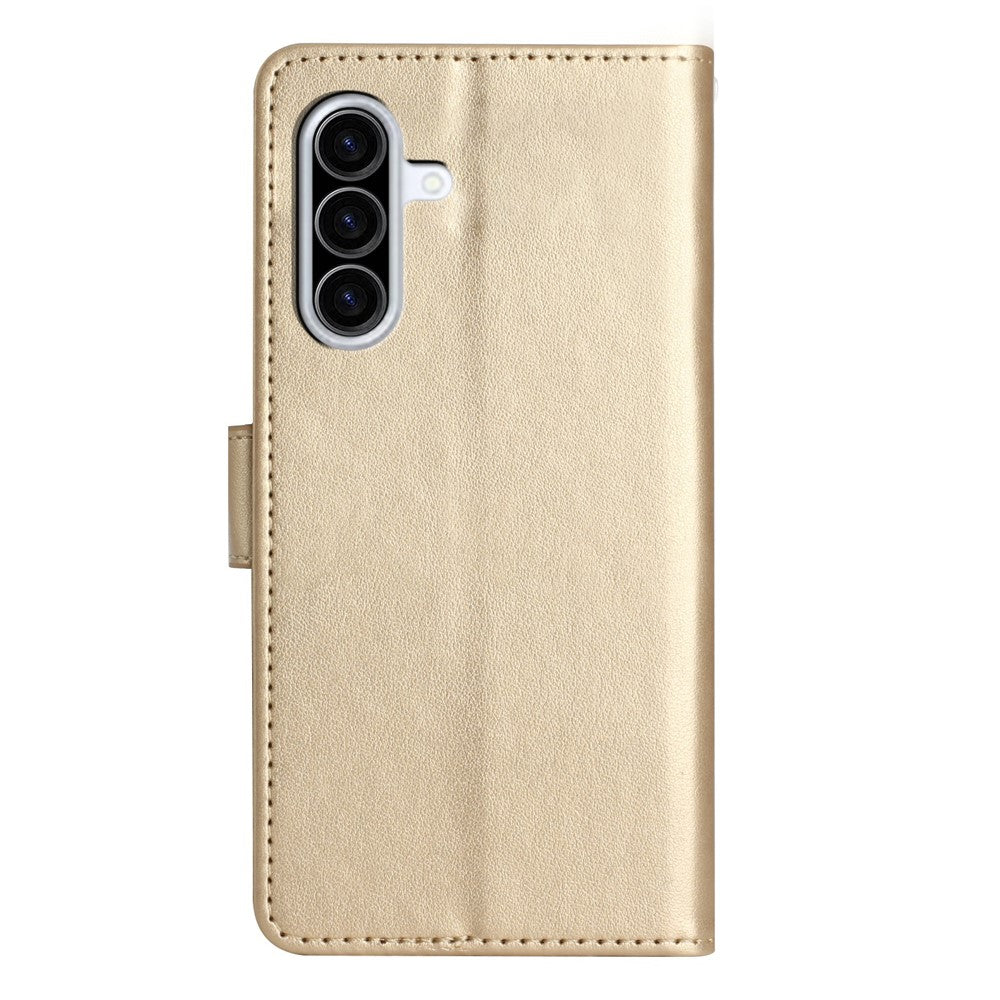 For Samsung Galaxy A37 5G Leather Wallet Case Butterfly Flower Imprinted Phone Cover with Strap