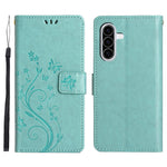 For Samsung Galaxy A37 5G Leather Wallet Case Butterfly Flower Imprinted Phone Cover with Strap