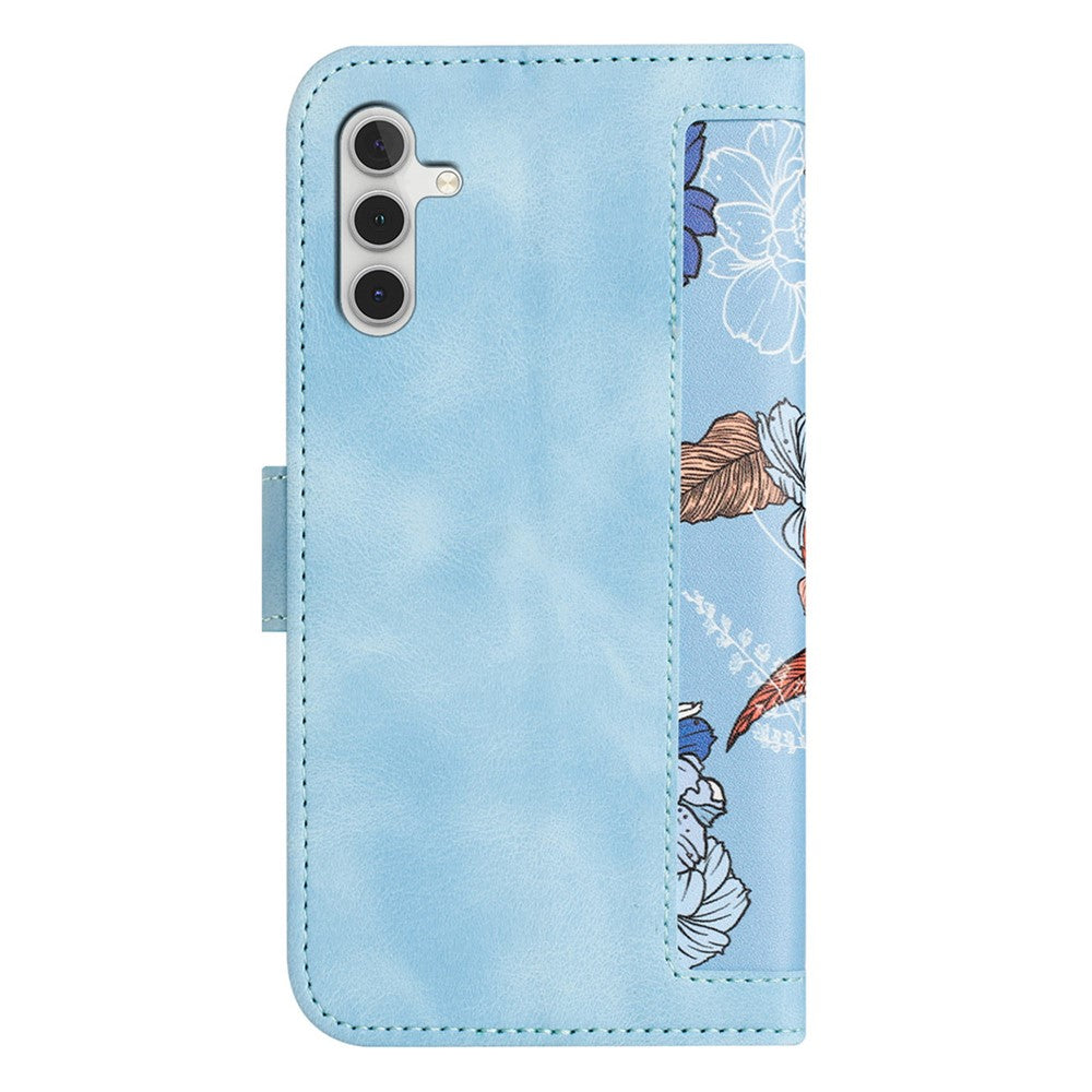 For Samsung Galaxy S26+ Case PU Leather Floral Phone Cover with Card Slots