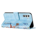 For Samsung Galaxy S26+ Case PU Leather Floral Phone Cover with Card Slots
