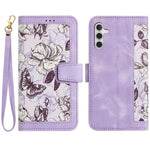 For Samsung Galaxy S26+ Case PU Leather Floral Phone Cover with Card Slots