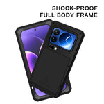 LOVE MEI For Xiaomi 17 Pro Case Tempered Glass Screen Protector Metal + Silicone Phone Cover