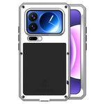 LOVE MEI For Xiaomi 17 Pro Case Tempered Glass Screen Protector Metal + Silicone Phone Cover