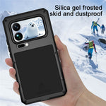 LOVE MEI For Xiaomi 17 Pro Max Case Tempered Glass Screen Protector Metal + Silicone Phone Cover