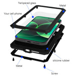 LOVE MEI For Xiaomi 17 Pro Max Case Tempered Glass Screen Protector Metal + Silicone Phone Cover