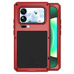 LOVE MEI For Xiaomi 17 Pro Max Case Tempered Glass Screen Protector Metal + Silicone Phone Cover