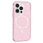 AMORUS For iPhone 14 Pro Magnetic Case Compatible with MagSafe Glitter Powder PC + TPU Phone Cover