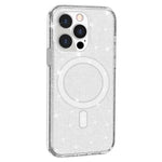 AMORUS For iPhone 14 Pro Magnetic Case Compatible with MagSafe Glitter Powder PC + TPU Phone Cover