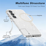 AMORUS For Samsung Galaxy S25+ Glitter Powder PC + TPU Phone Cover