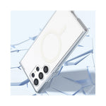 AMORUS For Samsung Galaxy S24 Ultra Magnetic Case Glitter Powder PC + TPU Phone Cover