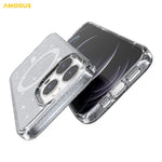 AMORUS Magnetic Case For iPhone 12 Pro  /  12 Compatible with MagSafe Glitter Powder PC + TPU Phone Cover