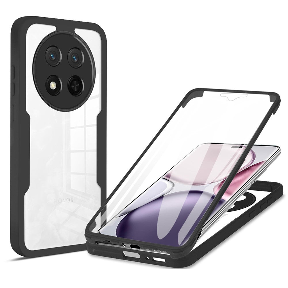 Phone Case For Honor X9c 5G  /  X60 Pro 5G Acrylic + TPU Clear Phone Cover with PET Screen Film