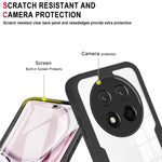 Phone Case For Honor X9c 5G  /  X60 Pro 5G Acrylic + TPU Clear Phone Cover with PET Screen Film