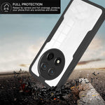 Phone Case For Honor X9c 5G  /  X60 Pro 5G Acrylic + TPU Clear Phone Cover with PET Screen Film