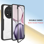 Phone Case For Honor X9c 5G  /  X60 Pro 5G Acrylic + TPU Clear Phone Cover with PET Screen Film